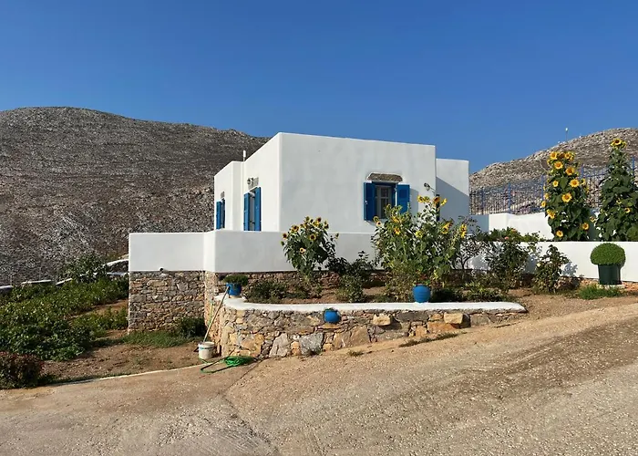 Cycladic Houses In Rural Surrounding